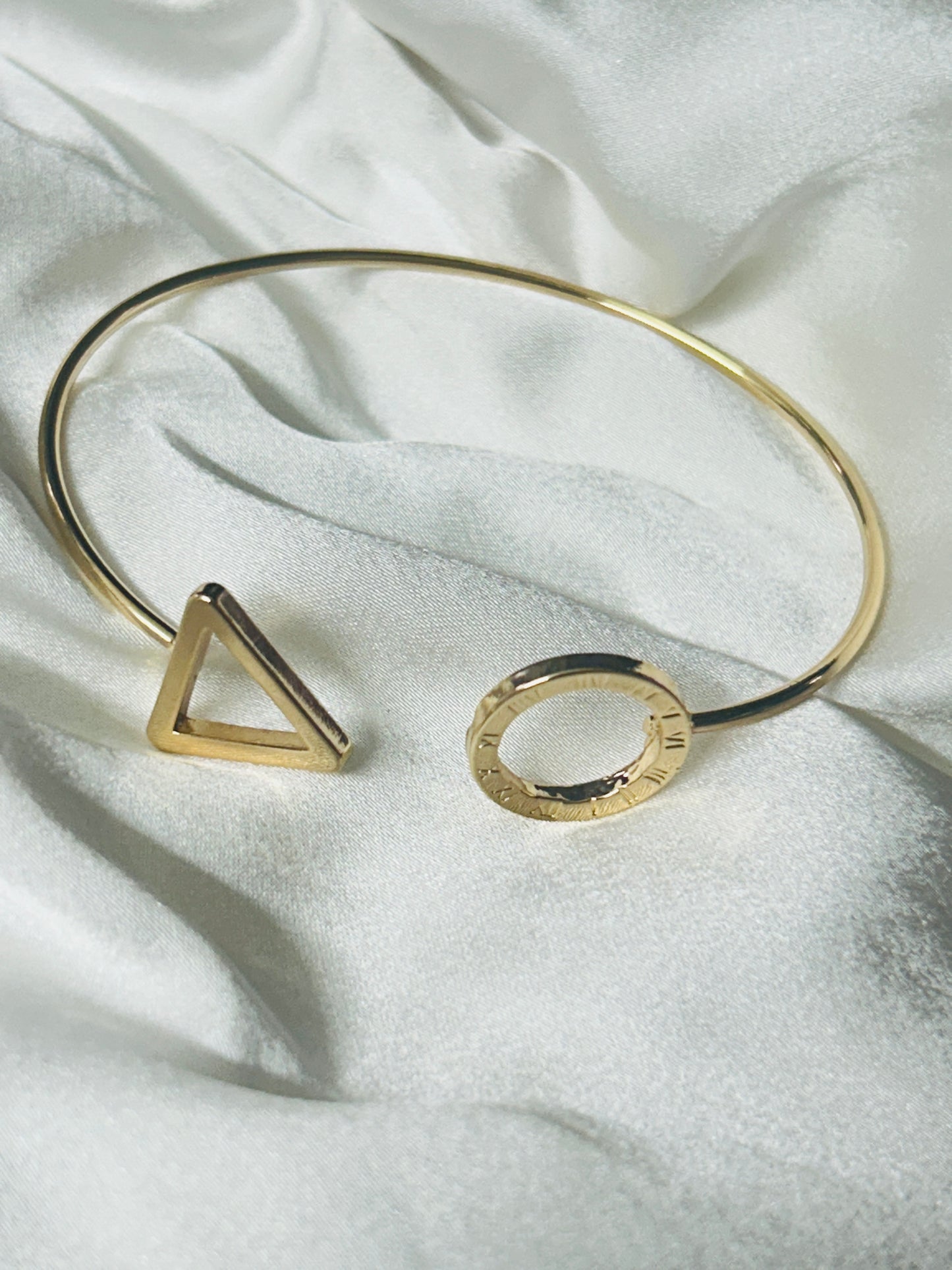 Golden Geometry Cuff Bracelet