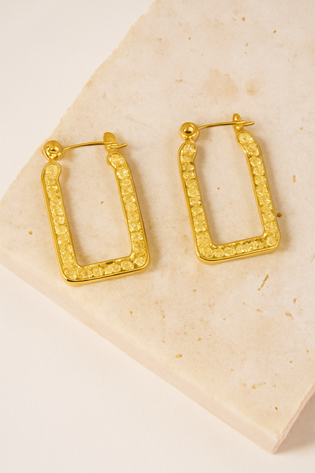 Golden Radiance Hoop Earrings