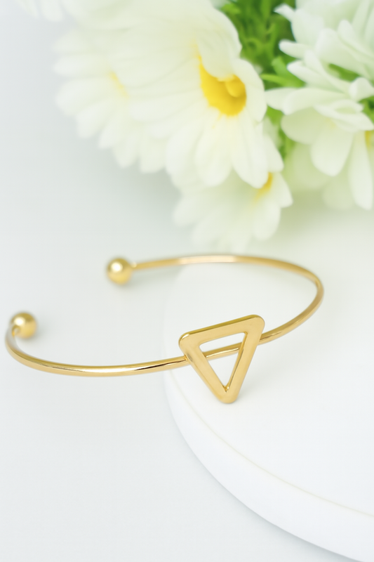 Golden Triangle Cuff Bangle