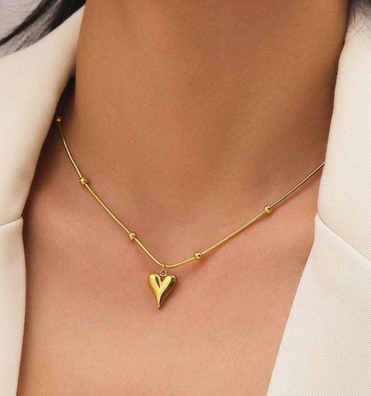Gold-toned bohemian necklace